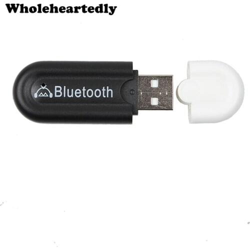 Promotion !! New 3.5mm USB Bluetooth 4.0 Stereo Audio Music Receiver Car Kit Wireless Dongle Adapter A2DP for Aux Car PC Phone