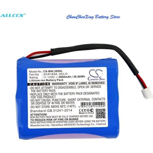 Cameron Sino 2600mAh Battery 3ICR18/65,3S/LIC for Bang & Olufsen BeoPlay A3