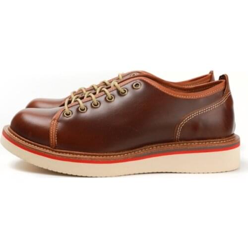 New Vintage Men Casual Shoes Handmade High Quality Cow Leather Ankle Boots Tooling Designer Desert Motorcycle Boots Round Toe