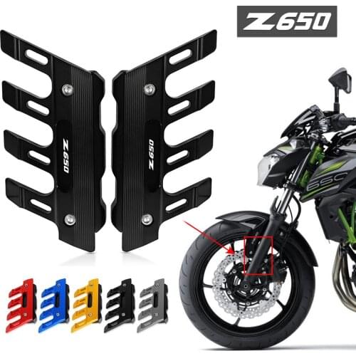 FOR KAWASAKI Z650 2015 2016 2017 2018 2019 2020 2021 Motorcycle CNC mudguard side protection block front fender anti-fall slider