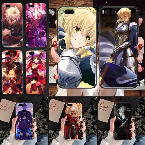 Anime Fate Stay Night Baber Phone case For Xiaomi Mi Max Note 3 A2 A3 8 9 9T 10 Lite Pro Ultra black 3D waterproof painting