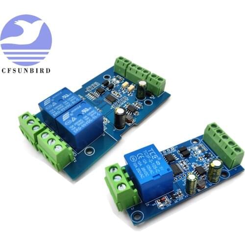 Modbus-Rtu 1/2 Channel 7-24V Relay Module Switch Modbus RTU 4 Channel Relay Output 12V Switch Input 485 Communication TTL Pin He