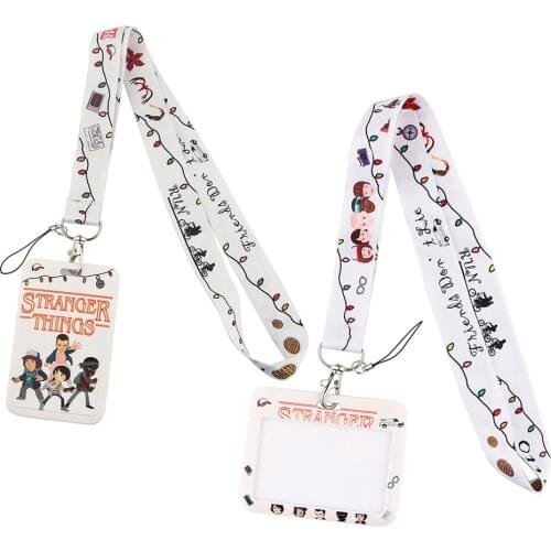 ER832 TV Show Creative Lanyard Card Holder Student Hanging Neck Mobile Phone Lanyard Badge Subway Access Card Holder