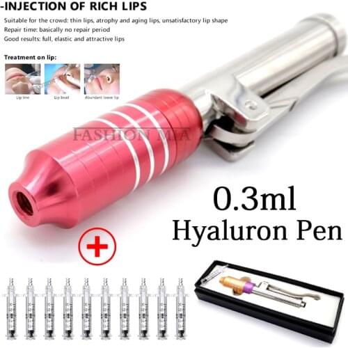 Hyaluron Pen Gun Non Invasive Hyaluronique Pen Wrinkle Removal Non-Needle Nebulizer Hyaluronic Acid Syringe Injection Atomizer