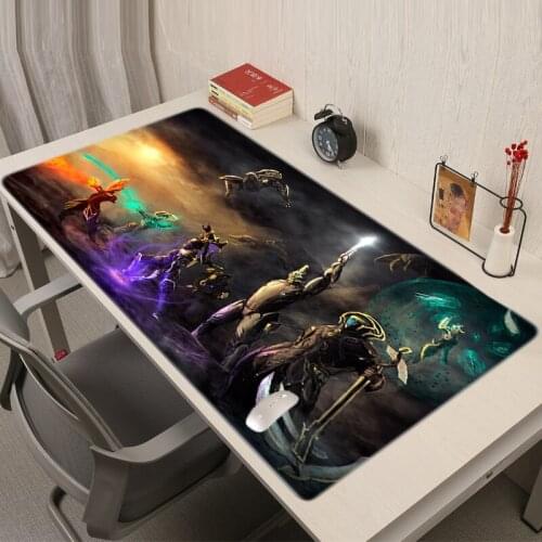 Warframe Hot Pad Computer Mouse Gamer Accessories Mat Kawaii Mats Desk Pc Complete Carpet Gaming Cute Mousepad Large Cabinet Xxl