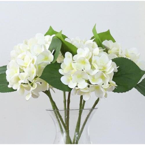 1pc Artificial Plant Simulation Flower Vivid No Withering 8 Colors 3D Fake Hydrangea Flower Home Decor Wedding Holding Flower