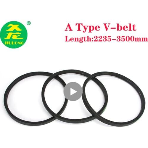 JIULONG V-Belt A Type Black Rubber Drive V Belt A2235/2240/2550/2600/2650/2700/2750/2800/ Inner Girth for Machine Transmission