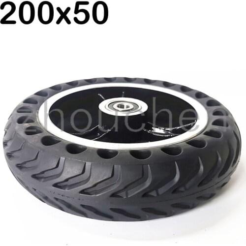 200x50 solid wheel tire 8x2 inch solid with plastic wheel 200*50 honeycomb solid wheel for electric scooter accessories