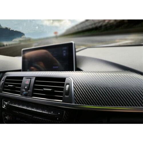 Leather Carbon Fiber Color Middle Console Dashboard Panel Decorative Cover Trim Stickers For BMW 3 Series F30 2013-2016 LHD