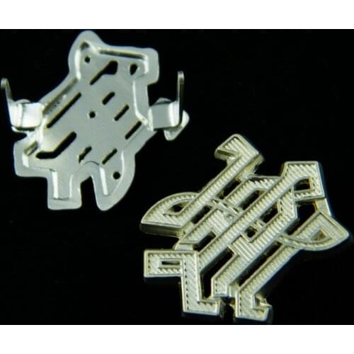 LAH Leibstandarte Shoulder Board Cyphers in Silver PAIR OF