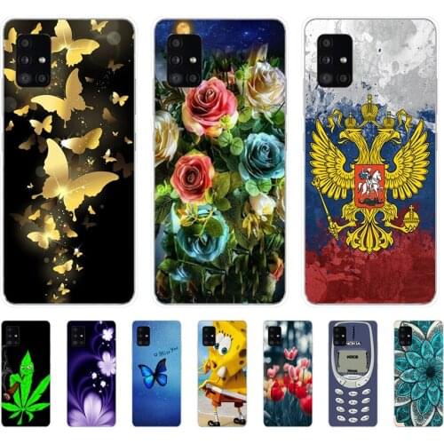 Soft Case Silicone Back Cover For Cute Phone Cases Cover Bumper for Samsung Galaxy A50 A50S A51 A71 A30 A30S case