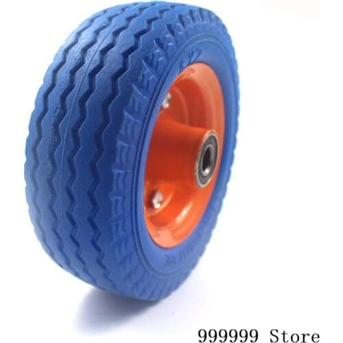 6x2 inflatable wear-resistant tire 6 "industrial grade tool trolley wheel replaceable inner tube