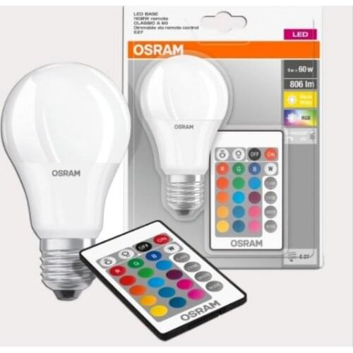 Osram 9w Uzaktan Kumandalı Renk Değişebilen Dimlenebilir Led Ampul (DIMMABLE+ COLOR CHANGING)
