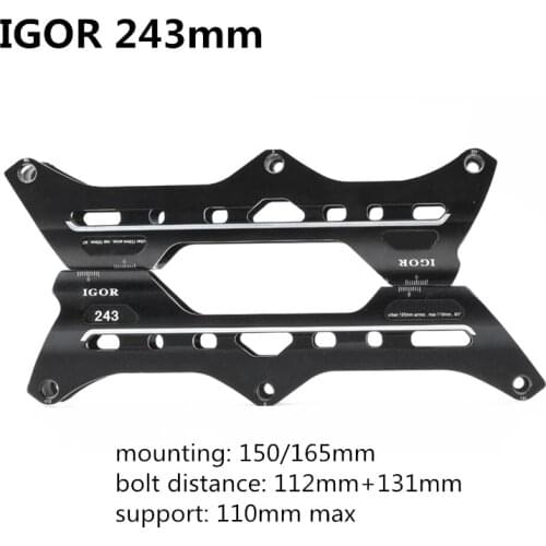 243mm 3X110mm Slalom Roller Skates Patines FSK Inline speed skating chassis for SEBA HV HL IGOR 246mm Skating frame 110mm base