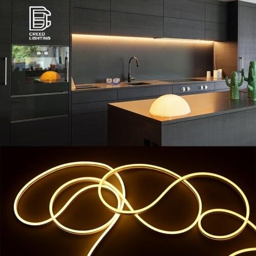 LED Under Cabinet Light Dimming Control Waterproof Neon Light Night Lamp for Closet Wardrobe Cupboard Backlight Home Lighting
