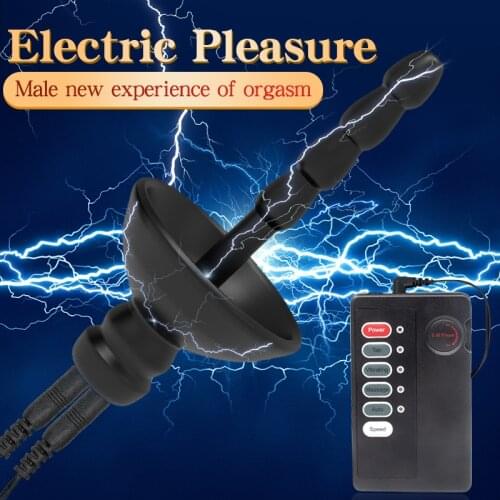 Urethral Vibrator Catheter Penis Plug Sex Toys For Men Vibrating Urethral Plug Penis Insertion Vibration Urethra Sound Dilator