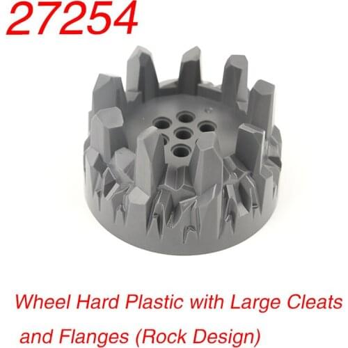 1PCS High-Tech Building block 27254 wheeled hard plastic flange with large splint (rock design) building block parts accessories