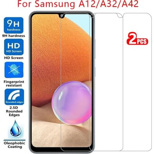 Protective tempered glass for samsung a12 a32 a42 5g screen protector on galaxy a 12 32 42 12a 32a 42a safety film samsun galaxi