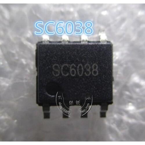 10PCS-20PCS SC6038 SOP-8 dual-cell lithium battery charging chip new and original