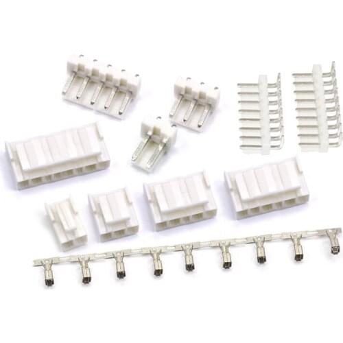 10sets VH 3.96mm 2P 3P 4P 5P 6P 7P 8P 9P 10P bend straight Male Plug + Female Housing + Terminals VH3.96 Connector