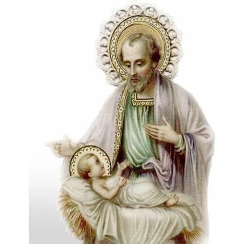 Diamond Painting Full Square/round Religion Diamond Embroidery Sale Saint Joseph Novena Pictures With Rhinestones Handicraft