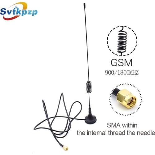 Svtkpzp 900-1800Mhz GSM Antenna 7-8dbi Wireless WLAN SMA Plug Ham Radio Sucker Antenne RG174 1/2/3M Cable