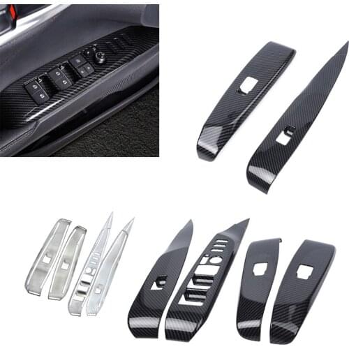 Auto Car Styling Window Lift Switch Button Panel Cover Trim Decoration Set for Toyota Camry 2018 4PCS