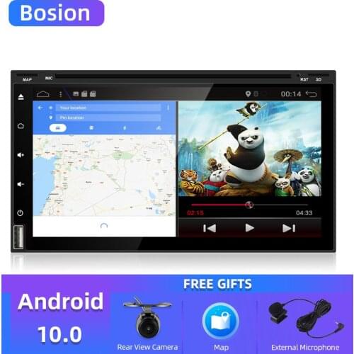 Bosion 2din android 10.0 Car Radio 6.95 inch DVD GPS Navigation Bluetooth Universal For nissan qashqai Toyota Player multimedia