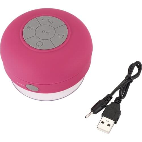 Mini Wireless Speaker Portable Waterproof Shower Speaker for phone MP3 Receiver Hand Free Car SpeakerWhite