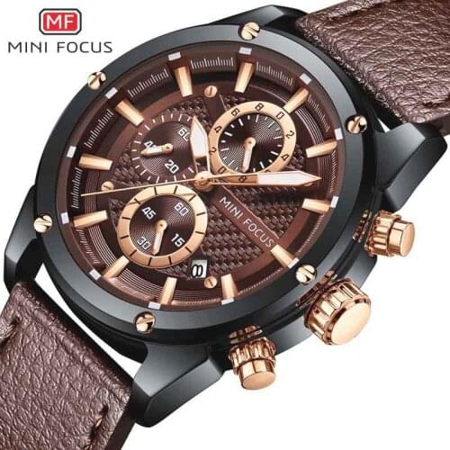 Mens Watches Top Brand Luxury Quartz Gold Watch Men Casual Leather Military Waterproof Sport Wristwatch Relogio Masculino