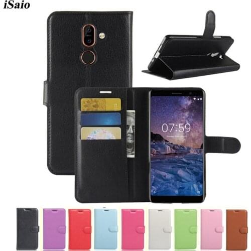 For Nokia 7 / 7 Plus Wallet Flip Case Leather Phone Cover for Nokia 7 Plus 6.0 inch Bookcase Shockproof Bumper with Card Holder