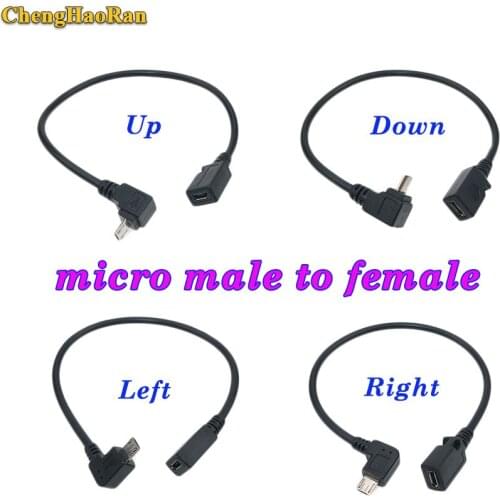 ChengHaoRan Micro USB 2.0 B Male to Female M/F Extension Charging Data Charger Lead Extender Cable Wire Extender Charging Cable