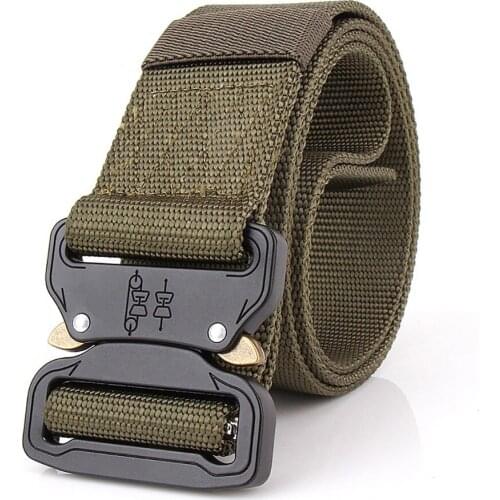 Cowherd Men Military Equipment Paintball Army Belt Heavy Duty US Soldier Combat Tactical Belts Nylon Waistband 125cm
