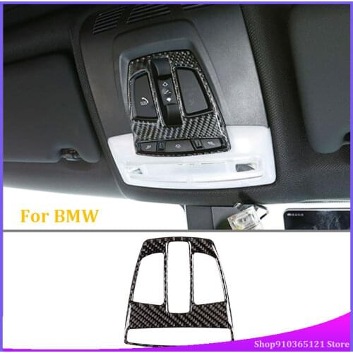 For BMW 3 4 Series 2013-2019 Reading Light Frame, Real Carbon Fiber (Soft) Car Interior Modification Accessories