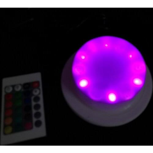 Dual RGB 6 LED Light Source 16 Colour Change LED Decoration Lighting For Wedding and event Free Shipping 1 full set