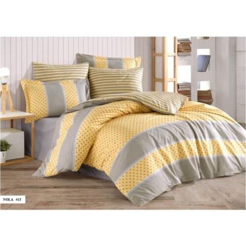 Double Ranforce %100 Cotton Duvet Cover Set 6Pieces Double Sided Quilt Cover Pillowcase Bed Sheet/Bedspread Home Textile NOLA