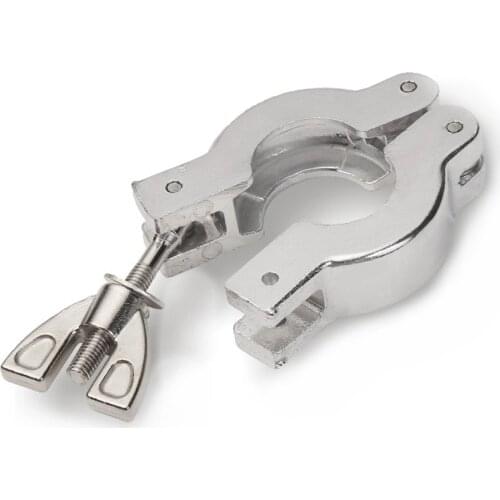 KF-10/16/25/40/50 Aluminum alloy Vacuum Tri Clamp With Or Without Bracket + NBR O-ring
