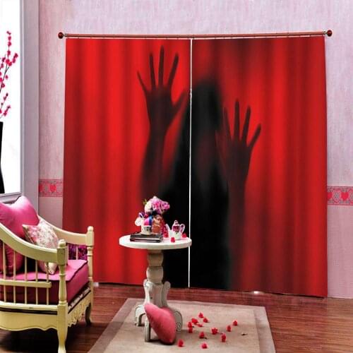 Creative 3D Curtains Window Living Room Bedroom Curtain Drapes personality fashion Room Curtain Cortinas