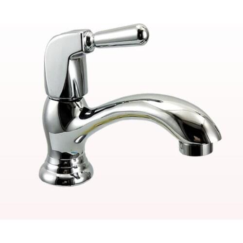 G1/2 Brass Single Cold Wash Basin Faucet Single Handle Single Hole Lavabo Tap European Creative Kitchen Bathroom Bibcock
