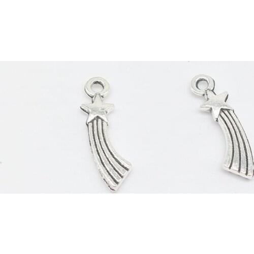 Fashion 50 pcs alloy star charms star Pendants fit DIY Handmade necklace earring bracelet Jewelry Making