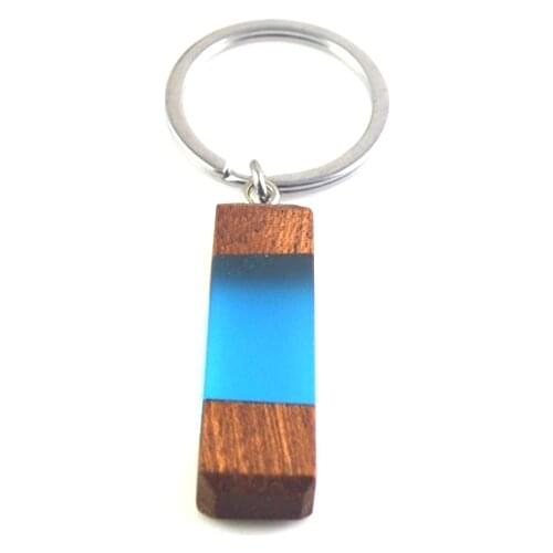 Natural wood resin mens and womens multifunctional pendant, key chain 0103