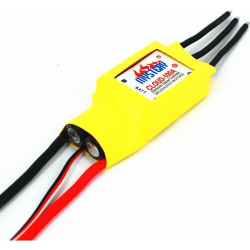 Mystery 2-7S Lipo 100A Brushless W/O BEC ESC RC Speed Controller For RC Helicopter Airplane