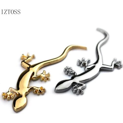 Useful And High Quality Metal Truck Car Decor 3D Emblem Lizard Gecko Solid Logo Stickers Decal