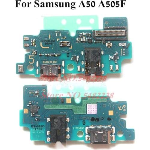 Original USB Charging Dock Port Flex cable For Samsung A50 A505F Charger plug board connector replacement Parts