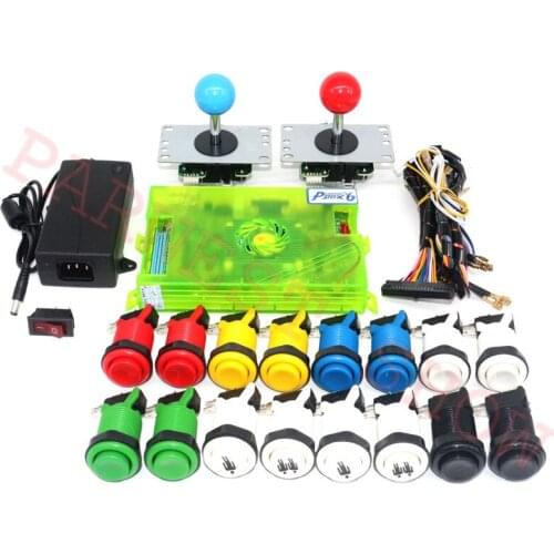 Pandora box 6 1300 in 1 PCB Board and 5Pin joystick American Style Push Button for Arcade Game Machine 2 Player DIY Arcade Kit