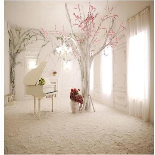 Custom photo wallpaper large 3D Stereo romantic Piano Fantasy Tree TV backdrop mural wallpaper Home Decoration