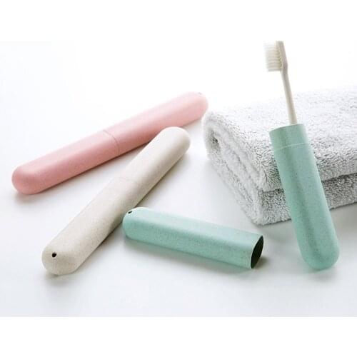 Portable Travel Toothbrush Cover Case Protector Dustproof Healthy Outdoor Home Solid Color ToothbrushTube Storage Box