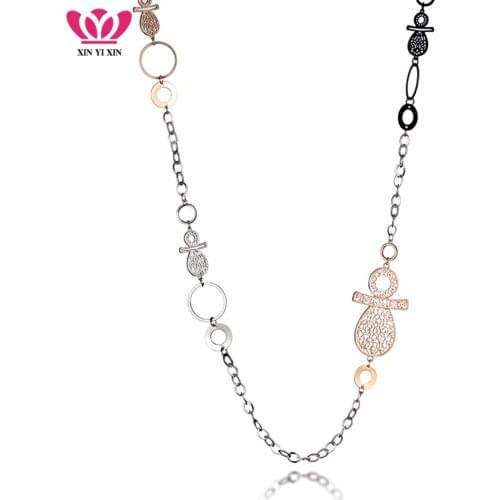 Mix Color Snowman Pendant & Necklace Statement Sweater Necklace Jewelry For Women Cute Design Christmas Gifts 2018 Dropshipping