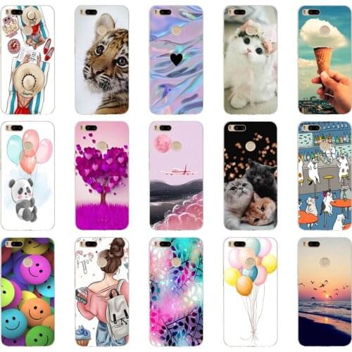 Silicone Cover For Xiaomi MI A1 Case Full Protection Soft tpu Back Cover Phone Cases For Xiomi MI A1 bumper Coque