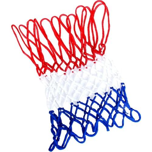 Standard 3 Colors Nylon Basketball Basket Net Netting For Rim Hoop Training Aid